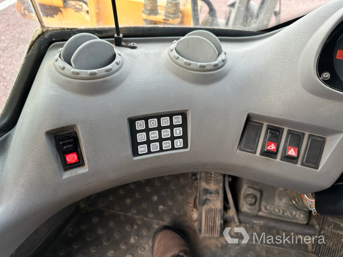 Gumikerekes homlokrakodó Hjullastare Volvo L110E: 43 kép.