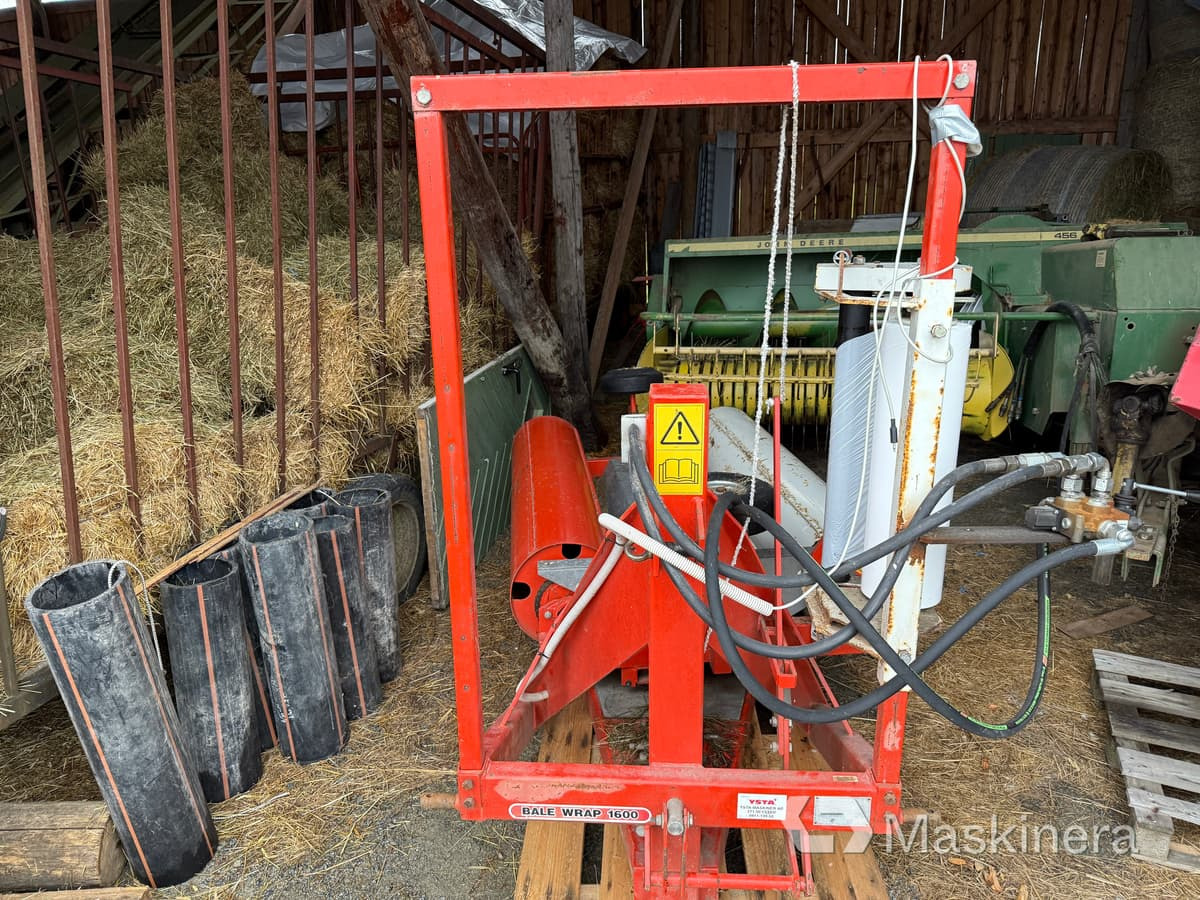 Bálacsomagoló Inplastare Ysta Bale wrap 1600 med sidospakar: 11 kép.