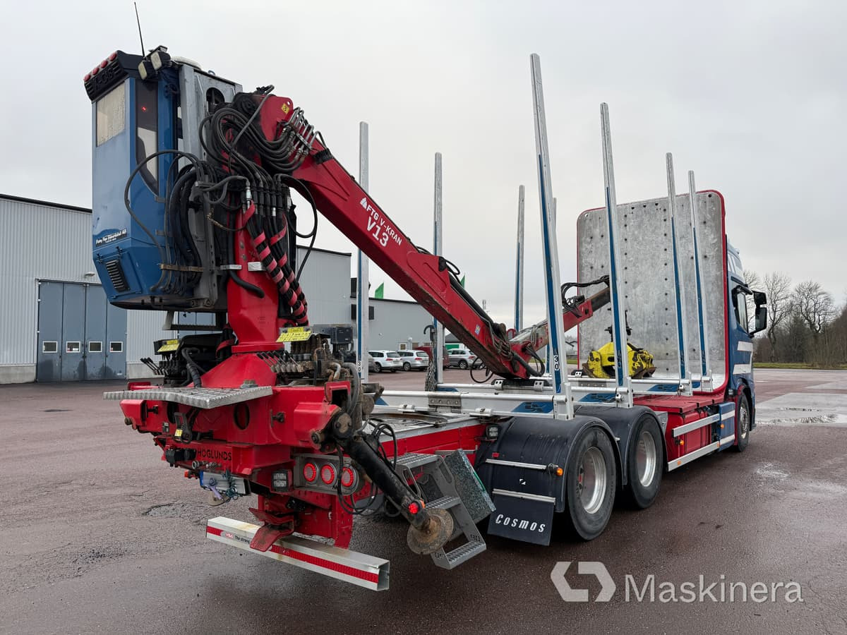 Timmerbil Scania R650B 6X4 - Rönkszállító teherautó, Darus autó: 5 kép. Timmerbil Scania R650B 6X4 - Rönkszállító teherautó, Darus autó: 5 kép.