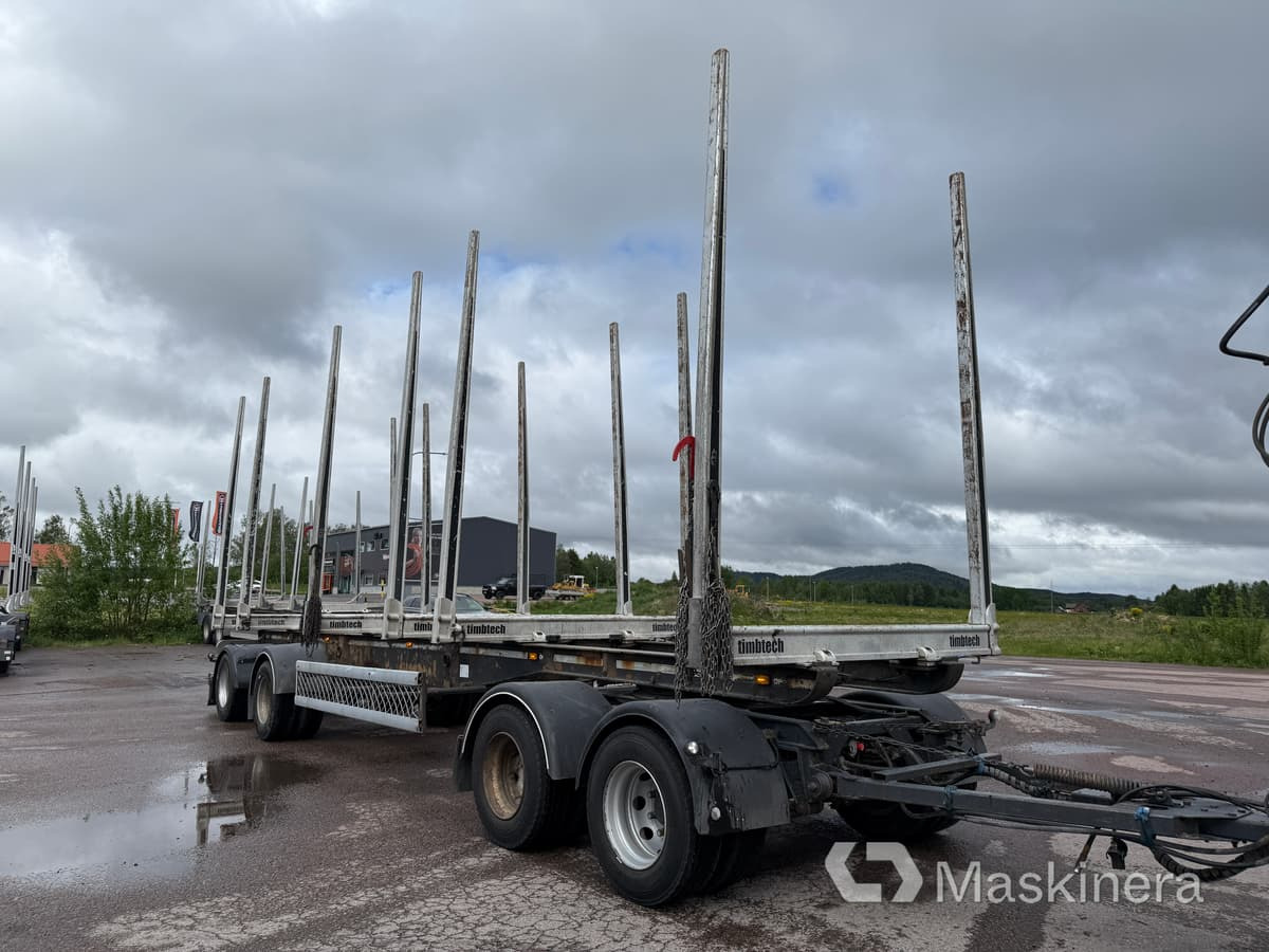 Timmersläp OP Höglunds AM-Trailer - Rönkszállító pótkocsi: 1 kép. Timmersläp OP Höglunds AM-Trailer - Rönkszállító pótkocsi: 1 kép.