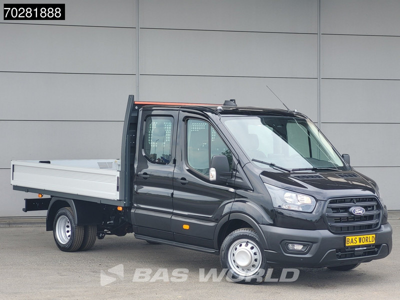 Ford Transit 170pk Automaat Dubbel Cabine 3500kg Trekhaak Open Laadbak Pritsche SYNC4 scherm CarPlay Camera Airco Trekhaak Cruise control - Platós kisteherautó: 3 kép. Ford Transit 170pk Automaat Dubbel Cabine 3500kg Trekhaak Open Laadbak Pritsche SYNC4 scherm CarPlay Camera Airco Trekhaak Cruise control - Platós kisteherautó: 3 kép.