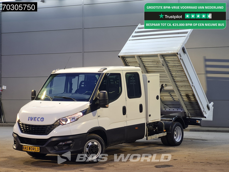 Iveco Daily 35C14 Dubbel Cabine Kipper met Kist Dubbellucht 3,5t Trekhaak Airco Cruise Euro6 Tipper Benne Kieper Airco Trekhaak Cruise contr - Billenőplatós kisteherautó: 1 kép. Iveco Daily 35C14 Dubbel Cabine Kipper met Kist Dubbellucht 3,5t Trekhaak Airco Cruise Euro6 Tipper Benne Kieper Airco Trekhaak Cruise contr - Billenőplatós kisteherautó: 1 kép.