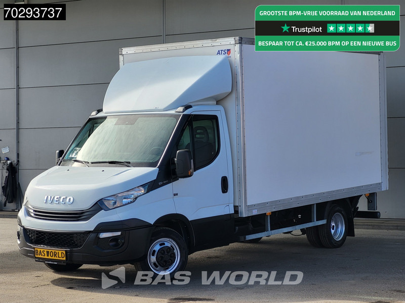 Iveco Daily 35C16 Laadklep Dubbellucht Bakwagen Airco Cruise Euro6 Meubelbak Koffer 20m3 Airco Cruise control - Dobozos kisteherautó: 1 kép. Iveco Daily 35C16 Laadklep Dubbellucht Bakwagen Airco Cruise Euro6 Meubelbak Koffer 20m3 Airco Cruise control - Dobozos kisteherautó: 1 kép.