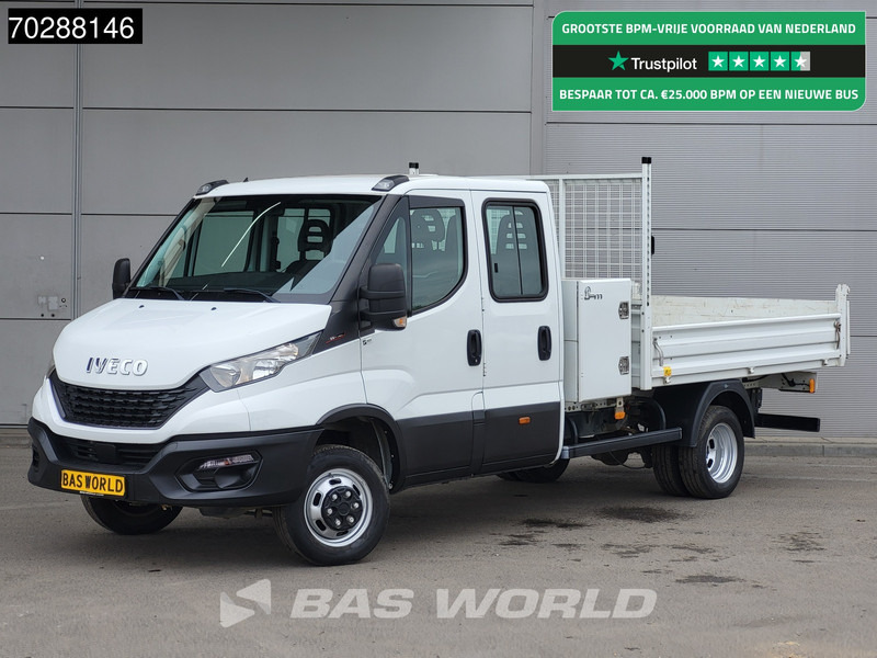 Platós kisteherautó Iveco Daily 35C16 Open Laadbak met Kist Dubbel Cabine Dubbellucht 3,5t Trekhaak Navi Airco Cruise Camera Euro6 Pritsche Pickup Open Box 2m3: 1 kép.