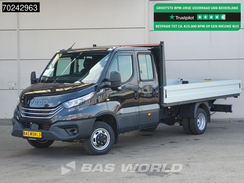 Iveco Daily 35C18 3.0L Automaat 180PK 2025-Model Open laadbak Dubbel Cabine Navi ACC LED 3,5T Trekvermogen Euro6 Pritsche Pickup Airco Dubbe - Platós kisteherautó: 1 kép. Iveco Daily 35C18 3.0L Automaat 180PK 2025-Model Open laadbak Dubbel Cabine Navi ACC LED 3,5T Trekvermogen Euro6 Pritsche Pickup Airco Dubbe - Platós kisteherautó: 1 kép.