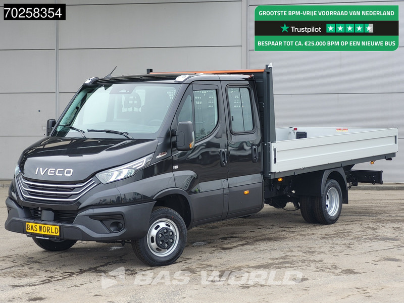Iveco Daily 35C21 3.0L Automaat 210PK 2025-Model Open laadbak Dubbel Cabine Dubbellucht CarPlay ACC LED 3,5T Trekvermogen Euro6 Pritsche Pic - Platós kisteherautó: 1 kép. Iveco Daily 35C21 3.0L Automaat 210PK 2025-Model Open laadbak Dubbel Cabine Dubbellucht CarPlay ACC LED 3,5T Trekvermogen Euro6 Pritsche Pic - Platós kisteherautó: 1 kép.