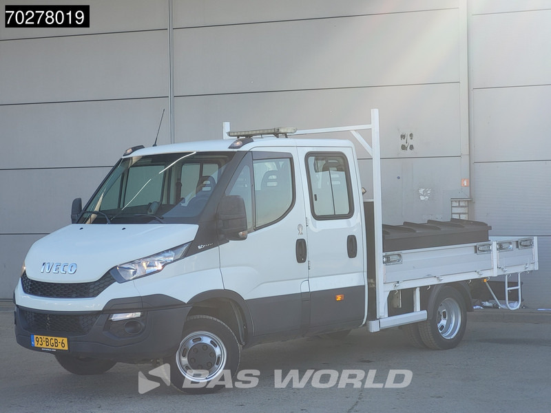 Iveco Daily 50C17 3.0L Automaat DC Open laadbak Kraan Hiab 017T-2 Airco APK 10-2025 Pickup Crane Kraanwagen Pritsche Airco Dubbel cabine - Platós kisteherautó: 5 kép. Iveco Daily 50C17 3.0L Automaat DC Open laadbak Kraan Hiab 017T-2 Airco APK 10-2025 Pickup Crane Kraanwagen Pritsche Airco Dubbel cabine - Platós kisteherautó: 5 kép.