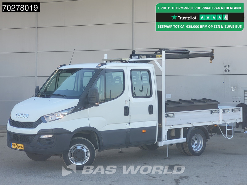 Iveco Daily 50C17 3.0L Automaat DC Open laadbak Kraan Hiab 017T-2 Airco APK 10-2025 Pickup Crane Kraanwagen Pritsche Airco Dubbel cabine - Platós kisteherautó: 1 kép. Iveco Daily 50C17 3.0L Automaat DC Open laadbak Kraan Hiab 017T-2 Airco APK 10-2025 Pickup Crane Kraanwagen Pritsche Airco Dubbel cabine - Platós kisteherautó: 1 kép.