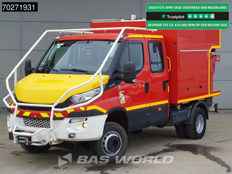 Iveco Daily 70C17 4x4 Achleitner Firetruck Brandweerwagen AWD Allrad Camper 1200liter Airco Dubbel cabine Trekhaak Cruise control - Mentőautó: 1 kép. Iveco Daily 70C17 4x4 Achleitner Firetruck Brandweerwagen AWD Allrad Camper 1200liter Airco Dubbel cabine Trekhaak Cruise control - Mentőautó: 1 kép.
