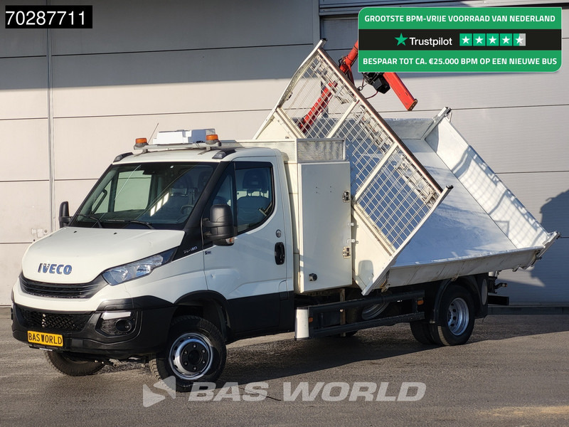 Iveco Daily 70C18 3.0L Driezijdige Kipper 500KG Kraan Kraanwagen Open Laadbak 3,5t Trekhaak Airco Cruise Euro6 Kraan Crane Kranwagen Kipper - Billenőplatós kisteherautó: 1 kép. Iveco Daily 70C18 3.0L Driezijdige Kipper 500KG Kraan Kraanwagen Open Laadbak 3,5t Trekhaak Airco Cruise Euro6 Kraan Crane Kranwagen Kipper - Billenőplatós kisteherautó: 1 kép.