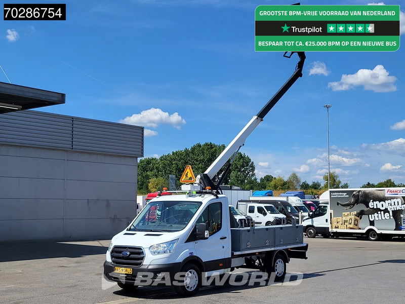 Ford Transit 130pk Hoogwerker 11meter Werkhoogte Trekhaak Airco Cruise Euro6 Nacelle Arbeitsbühne 1Personen Trekhaak Cruise control - Kisteherautó: 1 kép. Ford Transit 130pk Hoogwerker 11meter Werkhoogte Trekhaak Airco Cruise Euro6 Nacelle Arbeitsbühne 1Personen Trekhaak Cruise control - Kisteherautó: 1 kép.
