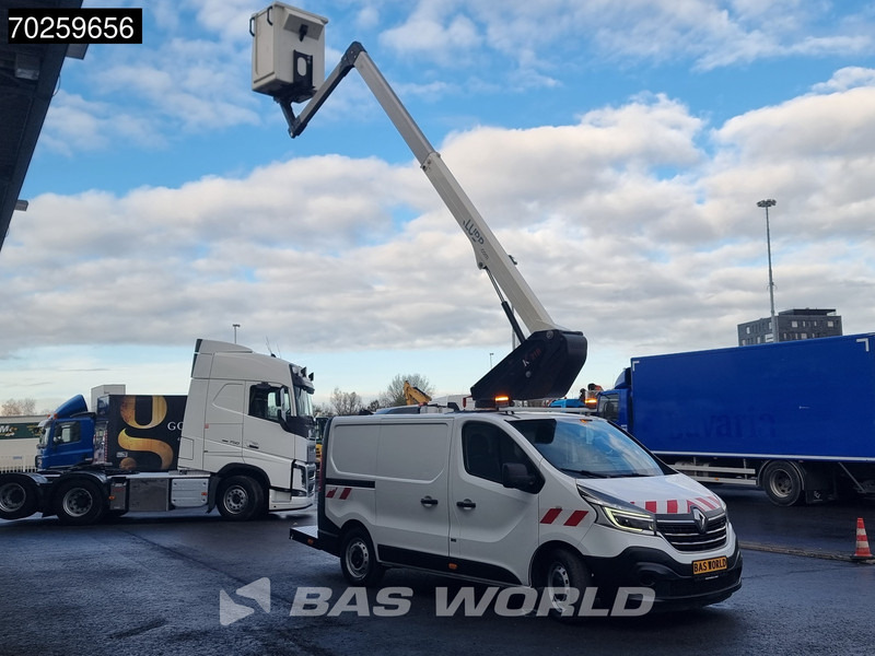 Renault Trafic 145pk Klubb K21B 11,4meter werkhoogte Hoogwerker Euro6 Nacelle Arbeitsbühne 5m3 Airco Cruise control - Kisteherautó: 3 kép. Renault Trafic 145pk Klubb K21B 11,4meter werkhoogte Hoogwerker Euro6 Nacelle Arbeitsbühne 5m3 Airco Cruise control - Kisteherautó: 3 kép.