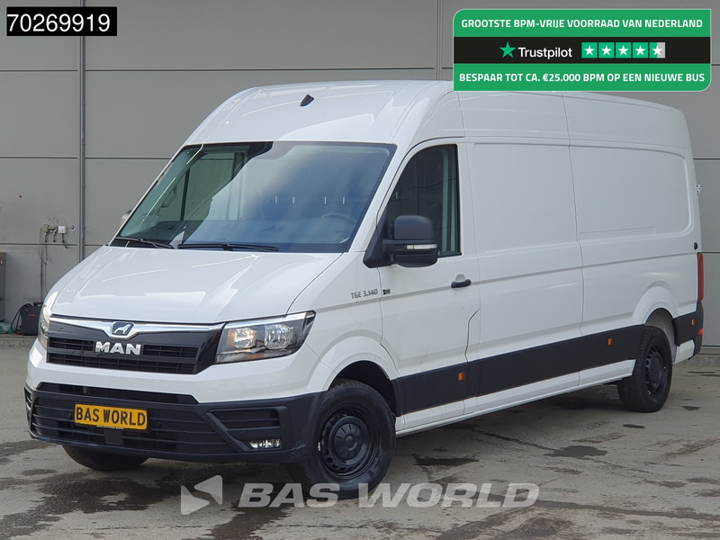 MAN TGE 3.140 Automaat L4H3 Airco Cruise Camera Parkeersensoren CarPlay L3H2 14m3 Airco Cruise control - Furgon: 1 kép. MAN TGE 3.140 Automaat L4H3 Airco Cruise Camera Parkeersensoren CarPlay L3H2 14m3 Airco Cruise control - Furgon: 1 kép.