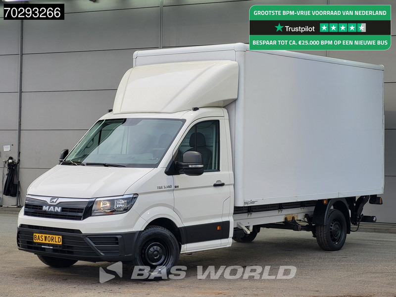 MAN TGE 3.140 Automaat Laadklep Bakwagen Airco Cruise Camera Euro6 Meubelbak Koffer 20m3 Airco Cruise control - Dobozos kisteherautó: 1 kép. MAN TGE 3.140 Automaat Laadklep Bakwagen Airco Cruise Camera Euro6 Meubelbak Koffer 20m3 Airco Cruise control - Dobozos kisteherautó: 1 kép.
