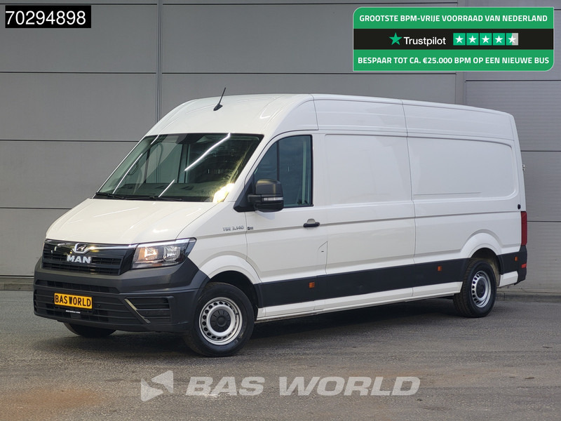 MAN TGE 3.140 COMING SOON! L4H3 Trekhaak Airco Cruise Camera Parkeersensoren Euro6 L3H2 15m3 Airco Trekhaak Cruise control - Furgon: 1 kép. MAN TGE 3.140 COMING SOON! L4H3 Trekhaak Airco Cruise Camera Parkeersensoren Euro6 L3H2 15m3 Airco Trekhaak Cruise control - Furgon: 1 kép.