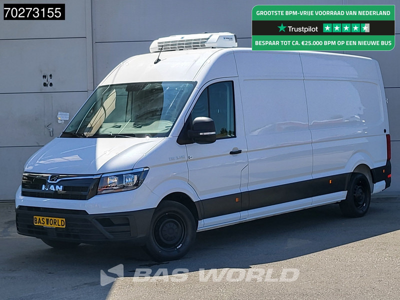 MAN TGE 3.140 Koelwagen Automaat Thermo King V-300 MAX L4H3 230V Stekker Camera Airco Parkeersensoren L3H2 Koel Koeler Kühl Kühl Kühlwagen Eur - Hűtős kisteherautó: 1 kép. MAN TGE 3.140 Koelwagen Automaat Thermo King V-300 MAX L4H3 230V Stekker Camera Airco Parkeersensoren L3H2 Koel Koeler Kühl Kühl Kühlwagen Eur - Hűtős kisteherautó: 1 kép.