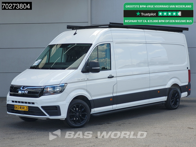 MAN TGE 3.140 Special Edition! Automaat L4H3 Airco Camera Imperiaal Velgen Parkeersensoren L3H2 14m3 Airco - Furgon: 1 kép. MAN TGE 3.140 Special Edition! Automaat L4H3 Airco Camera Imperiaal Velgen Parkeersensoren L3H2 14m3 Airco - Furgon: 1 kép.