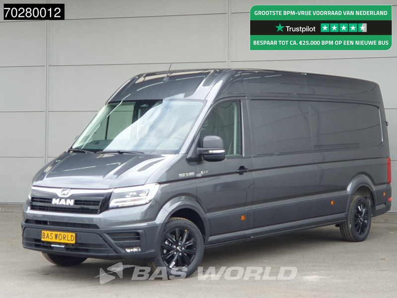 MAN TGE 3.180 4x4 Automaat L4H3 LED ACC Navi Airco Cruise Camera Parkeersensoren L3H2 Allrad 4WD 15m3 Airco - Furgon: 1 kép. MAN TGE 3.180 4x4 Automaat L4H3 LED ACC Navi Airco Cruise Camera Parkeersensoren L3H2 Allrad 4WD 15m3 Airco - Furgon: 1 kép.