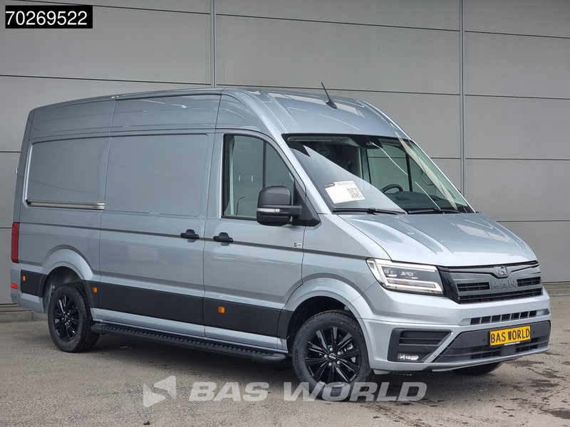 MAN TGE 3.180 Automaat 2025 Black Edition model Facelift L3H3 Navi CarPlay Camera L2H2 11m3 Airco Cruise control - Furgon: 3 kép. MAN TGE 3.180 Automaat 2025 Black Edition model Facelift L3H3 Navi CarPlay Camera L2H2 11m3 Airco Cruise control - Furgon: 3 kép.