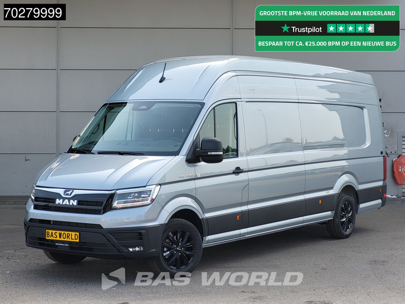MAN TGE 3.180 Automaat L5H4 XXL LED ACC Navi Airco Camera Parkeersensoren Euro6 L5 Hoog Dak 19m3 Airco - Furgon: 1 kép. MAN TGE 3.180 Automaat L5H4 XXL LED ACC Navi Airco Camera Parkeersensoren Euro6 L5 Hoog Dak 19m3 Airco - Furgon: 1 kép.