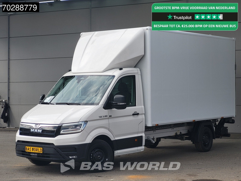 MAN TGE 3.180 Automaat Laadklep Bakwagen 2025 Facelift Navi LED Airco Cruise Euro6 Meubelbak Koffer 21m3 Airco Cruise control - Dobozos kisteherautó: 1 kép. MAN TGE 3.180 Automaat Laadklep Bakwagen 2025 Facelift Navi LED Airco Cruise Euro6 Meubelbak Koffer 21m3 Airco Cruise control - Dobozos kisteherautó: 1 kép.