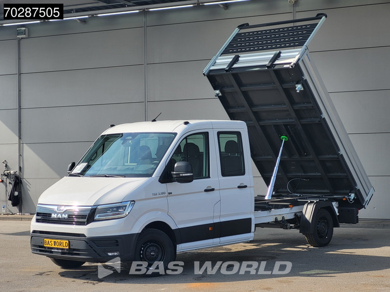 MAN TGE 3.180 Driezijdige Kipper Automaat Dubbel Cabine 2025 Facelift 180PK Trekhaak LED Navi ACC Airco Cruise Euro6 Kipper Tippe Benne Kieper - Billenőplatós kisteherautó: 5 kép. MAN TGE 3.180 Driezijdige Kipper Automaat Dubbel Cabine 2025 Facelift 180PK Trekhaak LED Navi ACC Airco Cruise Euro6 Kipper Tippe Benne Kieper - Billenőplatós kisteherautó: 5 kép.