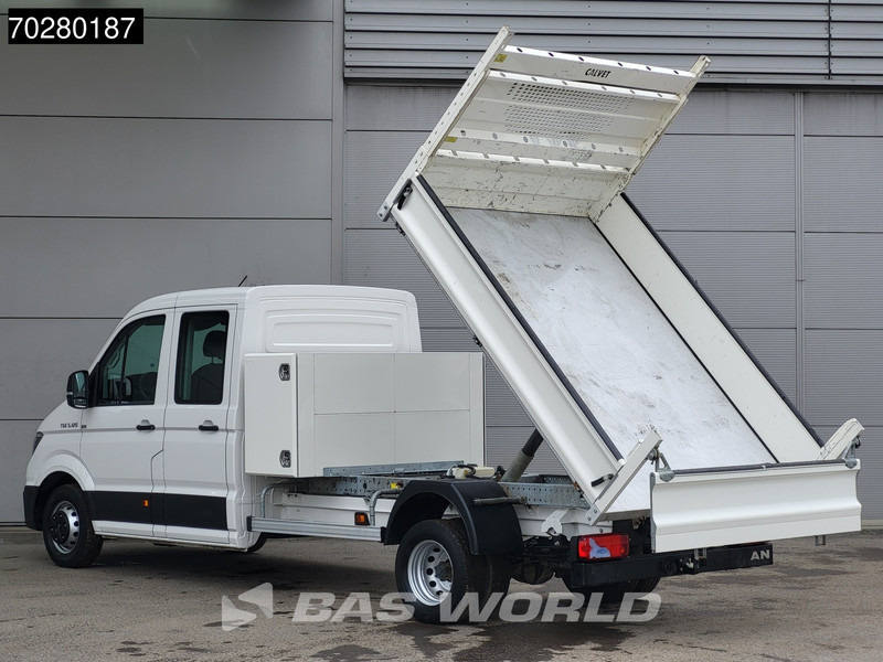 MAN TGE 5.120 Kipper met Kist Dubbel Cabine Dubbellucht 3,5t Trekhaak Navi Airco Cruise Euro6 Tipper Kipper Benne Airco Dubbel cabine Trekhaak - Billenőplatós kisteherautó: 2 kép. MAN TGE 5.120 Kipper met Kist Dubbel Cabine Dubbellucht 3,5t Trekhaak Navi Airco Cruise Euro6 Tipper Kipper Benne Airco Dubbel cabine Trekhaak - Billenőplatós kisteherautó: 2 kép.