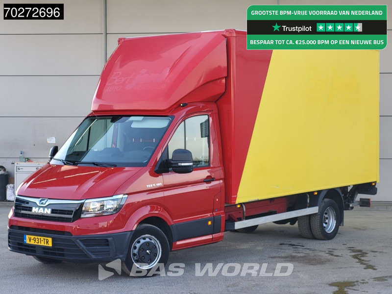 MAN TGE 5.180 Automaat Laadklep Zijdeur Bakwagen 180PK Lat om Lat Airco Cruise Meubelbak Koffer 22m3 Airco Cruise control - Dobozos kisteherautó: 1 kép. MAN TGE 5.180 Automaat Laadklep Zijdeur Bakwagen 180PK Lat om Lat Airco Cruise Meubelbak Koffer 22m3 Airco Cruise control - Dobozos kisteherautó: 1 kép.
