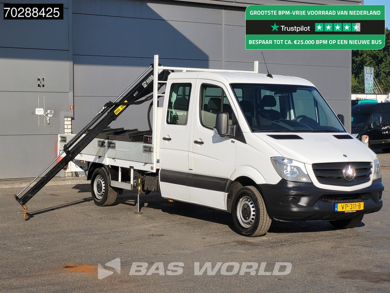 Mercedes-Benz Sprinter 310 CDI Kraanwagen Automaat HIAB 017T-2 Navi Airco Kraan Crane Kranwagen Pickup Pritsche Airco - Platós kisteherautó: 1 kép. Mercedes-Benz Sprinter 310 CDI Kraanwagen Automaat HIAB 017T-2 Navi Airco Kraan Crane Kranwagen Pickup Pritsche Airco - Platós kisteherautó: 1 kép.