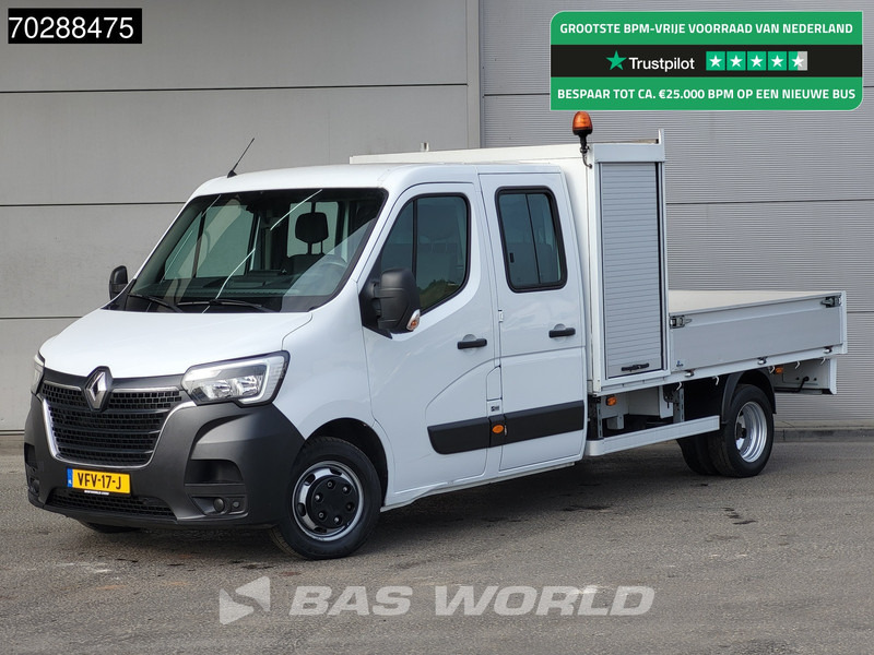 Renault Master 145PK Open Laadbak Dubbellucht 3,5t Trekhaak LED Airco Cruise Standkachel Euro6 Pritsche Pickup Open Box Airco Trekhaak Cruise control - Platós kisteherautó: 1 kép. Renault Master 145PK Open Laadbak Dubbellucht 3,5t Trekhaak LED Airco Cruise Standkachel Euro6 Pritsche Pickup Open Box Airco Trekhaak Cruise control - Platós kisteherautó: 1 kép.