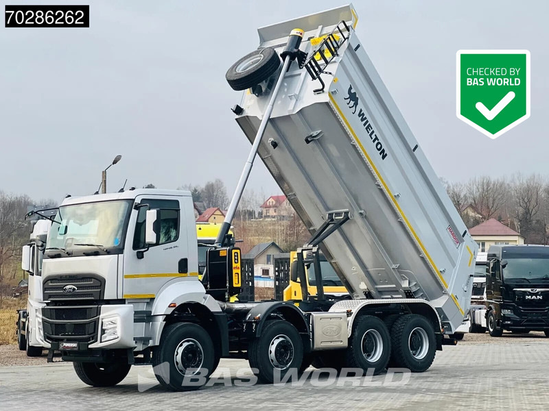Ford F-Line 4145 8X4 NEW! 18m3 Wielton Tipper Steelsuspension Automatic Navi Euro 6 - Billenőplatós teherautó: 1 kép. Ford F-Line 4145 8X4 NEW! 18m3 Wielton Tipper Steelsuspension Automatic Navi Euro 6 - Billenőplatós teherautó: 1 kép.