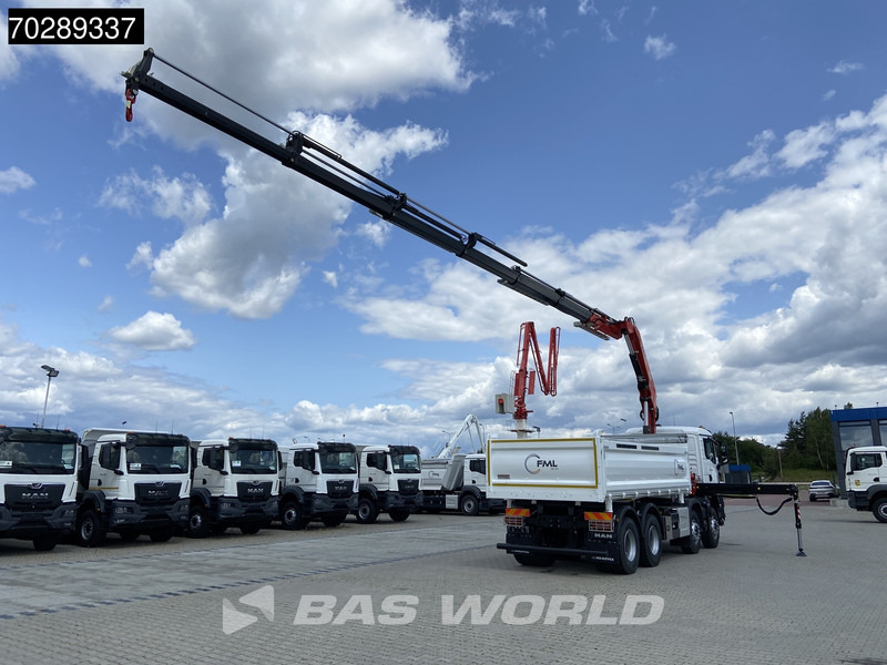 MAN TGS 35.440 8X4 NEW! Fassi F275.026 Kran Crane 13m3 3-Sided Tipper Big-Axle Euro 6 - Billenőplatós teherautó, Darus autó: 5 kép. MAN TGS 35.440 8X4 NEW! Fassi F275.026 Kran Crane 13m3 3-Sided Tipper Big-Axle Euro 6 - Billenőplatós teherautó, Darus autó: 5 kép.