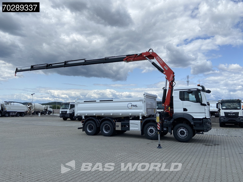 MAN TGS 35.440 8X4 NEW! Fassi F275.026 Kran Crane 13m3 3-Sided Tipper Big-Axle Euro 6 - Billenőplatós teherautó, Darus autó: 3 kép. MAN TGS 35.440 8X4 NEW! Fassi F275.026 Kran Crane 13m3 3-Sided Tipper Big-Axle Euro 6 - Billenőplatós teherautó, Darus autó: 3 kép.