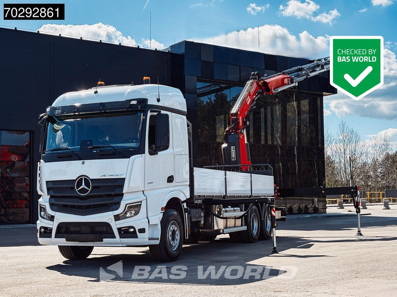 Mercedes-Benz Actros 2651 Actros 6X4 Fassi F486 Led Navi Euro 6 - Platós teherautó, Darus autó: 1 kép. Mercedes-Benz Actros 2651 Actros 6X4 Fassi F486 Led Navi Euro 6 - Platós teherautó, Darus autó: 1 kép.