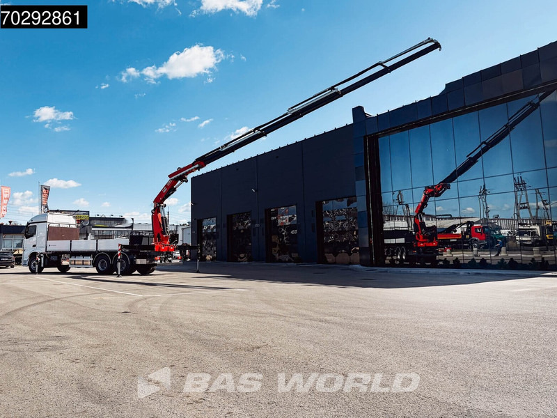 Mercedes-Benz Actros 2651 Actros 6X4 Fassi F486 Led Navi Euro 6 - Platós teherautó, Darus autó: 2 kép. Mercedes-Benz Actros 2651 Actros 6X4 Fassi F486 Led Navi Euro 6 - Platós teherautó, Darus autó: 2 kép.