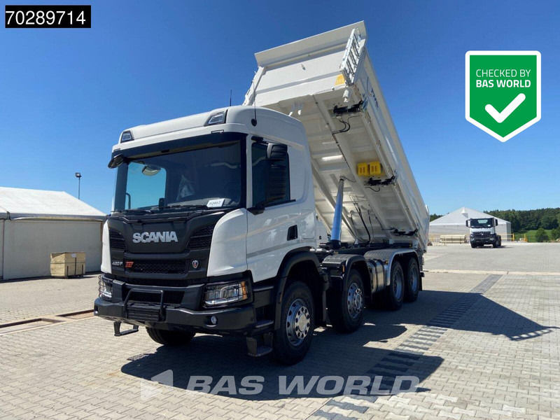 Scania P420 8X4 NEW! 13,5m3 3-way tipper Hardox450 Steel Steelsuspension Euro 6 - Billenőplatós teherautó: 1 kép. Scania P420 8X4 NEW! 13,5m3 3-way tipper Hardox450 Steel Steelsuspension Euro 6 - Billenőplatós teherautó: 1 kép.