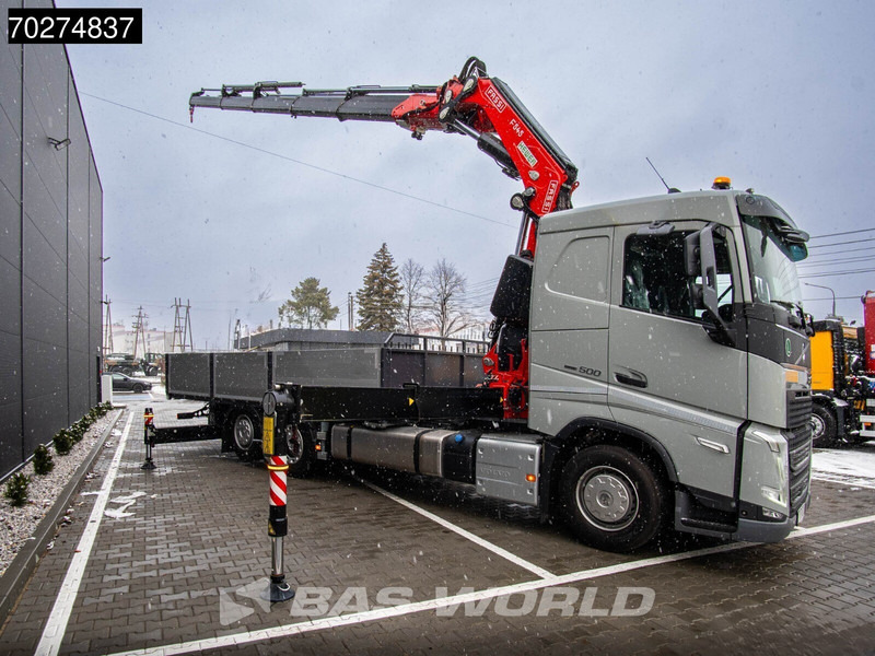Volvo FH 500 6X2 NEW! Fassi F545RA Kran Crane VEB+ Lift-Lenkachse - Platós teherautó, Darus autó: 2 kép. Volvo FH 500 6X2 NEW! Fassi F545RA Kran Crane VEB+ Lift-Lenkachse - Platós teherautó, Darus autó: 2 kép.