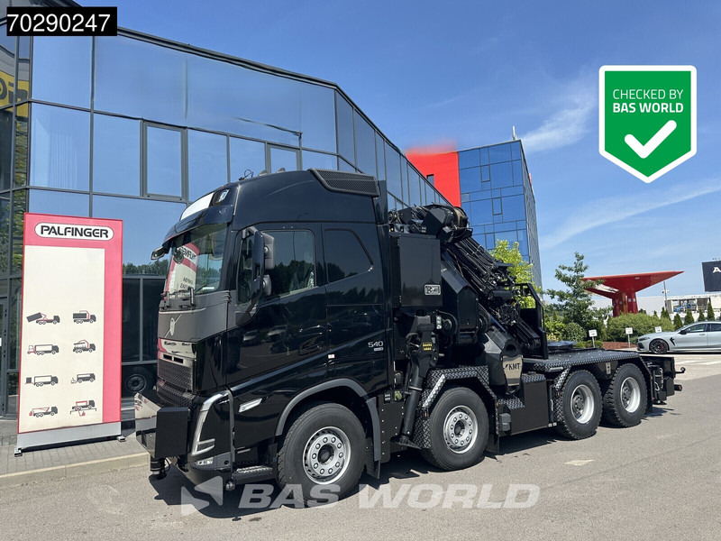 Volvo FH 540 FH 8X4 NEW! Palfinger PK1050 TEC G Crane Kran + JIB Winch Dynamic Steering Navi - Platós teherautó, Darus autó: 1 kép. Volvo FH 540 FH 8X4 NEW! Palfinger PK1050 TEC G Crane Kran + JIB Winch Dynamic Steering Navi - Platós teherautó, Darus autó: 1 kép.