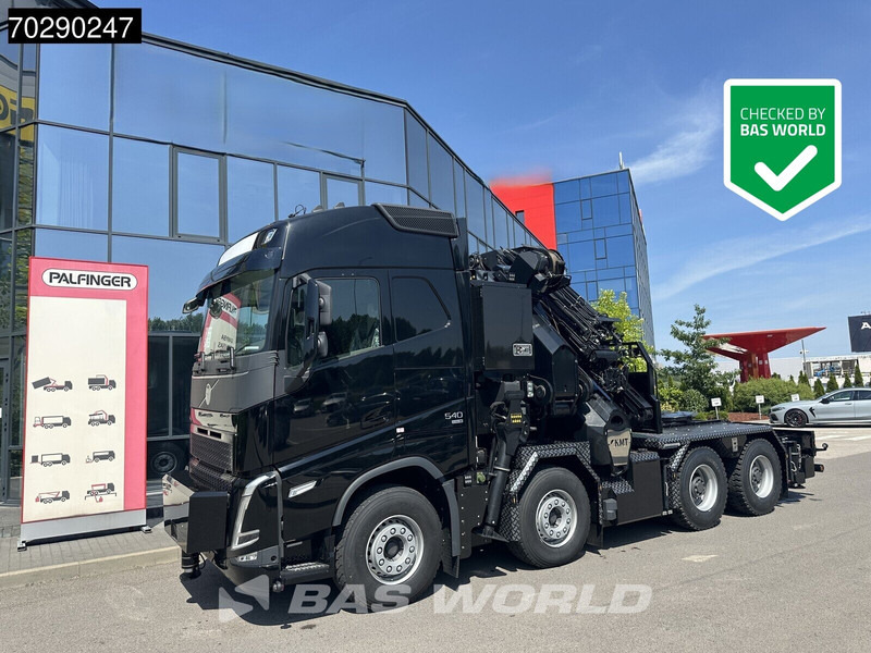 Volvo FH 540 FH 8X4 NEW! Palfinger PK1050 TEC G Crane Kran + JIB Winch Dynamic Steering Navi - Platós teherautó, Darus autó: 1 kép. Volvo FH 540 FH 8X4 NEW! Palfinger PK1050 TEC G Crane Kran + JIB Winch Dynamic Steering Navi - Platós teherautó, Darus autó: 1 kép.