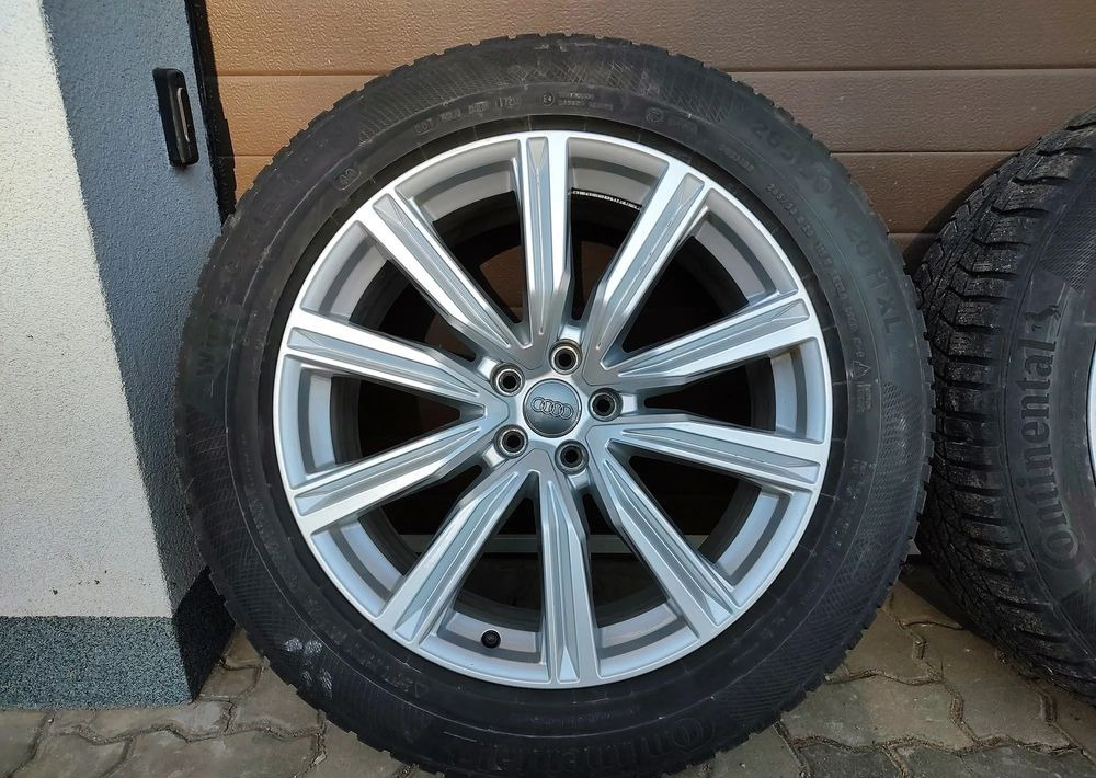 Koła felgi aluminiowe Audi Q8 SQ8 z oponami zimowymi Continental WinterContact TS850P 265/50 R20 H XL - Komplett kerék - Autó: 2 kép. Koła felgi aluminiowe Audi Q8 SQ8 z oponami zimowymi Continental WinterContact TS850P 265/50 R20 H XL - Komplett kerék - Autó: 2 kép.