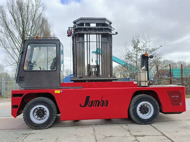 Jumbo J/SH 120/14/75 zijlader side forklift stapler 12 T - Oldalrakodó targoncá: 4 kép. Jumbo J/SH 120/14/75 zijlader side forklift stapler 12 T - Oldalrakodó targoncá: 4 kép.