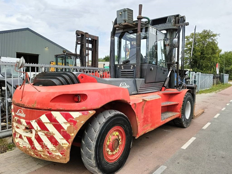 Linde H160 diesel 16T heftruck forklift stapler low mast - Dízel targonca: 5 kép. Linde H160 diesel 16T heftruck forklift stapler low mast - Dízel targonca: 5 kép.
