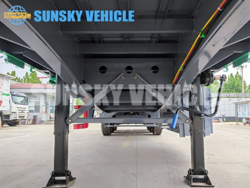 SUNSKY 13M dropside semi trailer - Platós félpótkocsi: 5 kép. SUNSKY 13M dropside semi trailer - Platós félpótkocsi: 5 kép.