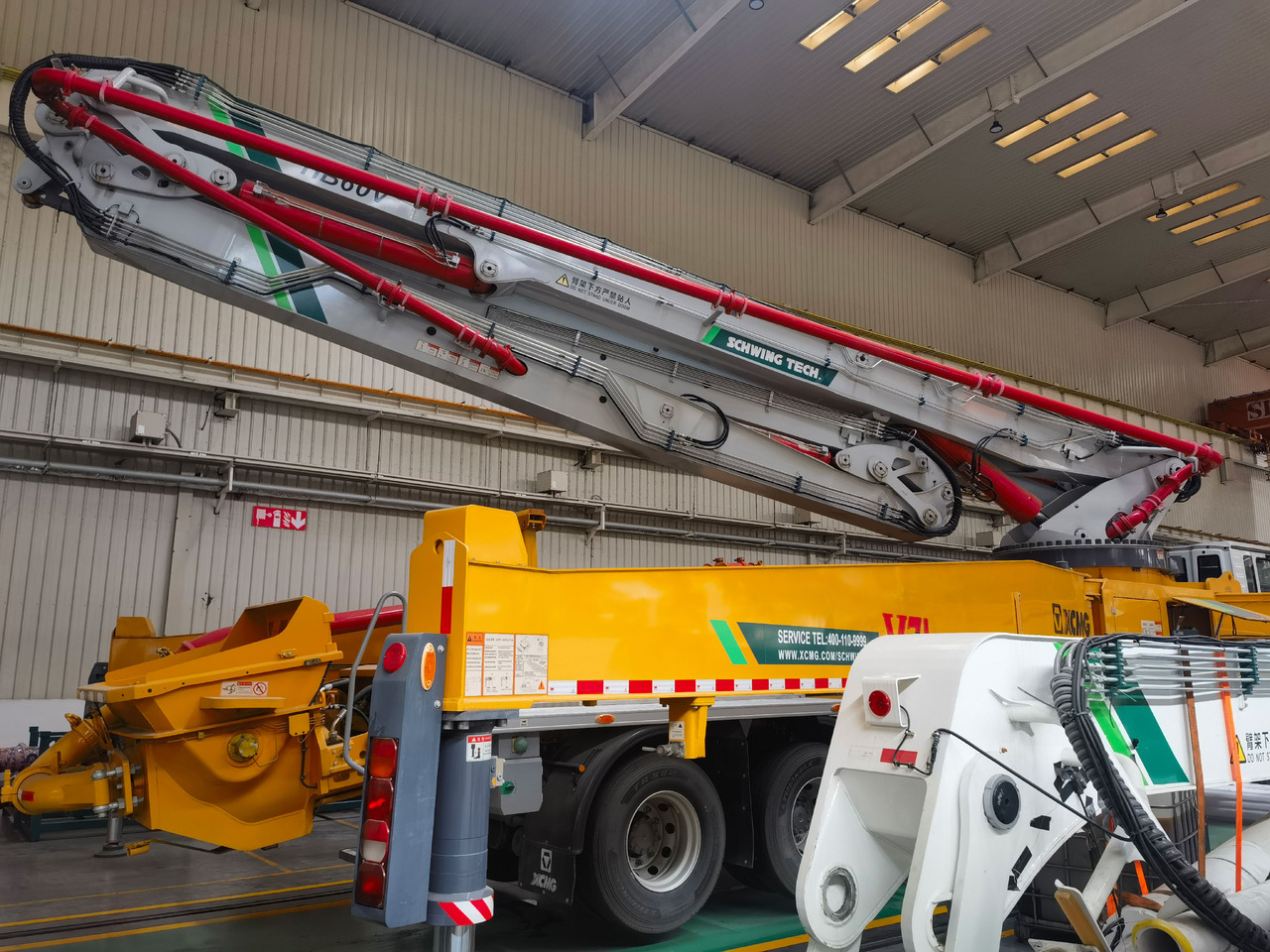 Betonpumpa XCMG Official 60m Concrete Pump Machine HB60V Used Concrete Pump Truck For Sale: 7 kép.