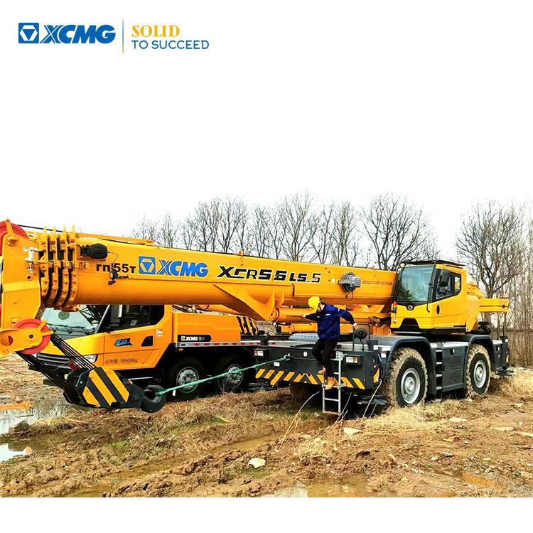 XCMG Popular Used Rough Terrain Crane XCR55L5_S 55T Hydrauli Crane Low Price - Terepjáró mobil daru: 1 kép. XCMG Popular Used Rough Terrain Crane XCR55L5_S 55T Hydrauli Crane Low Price - Terepjáró mobil daru: 1 kép.