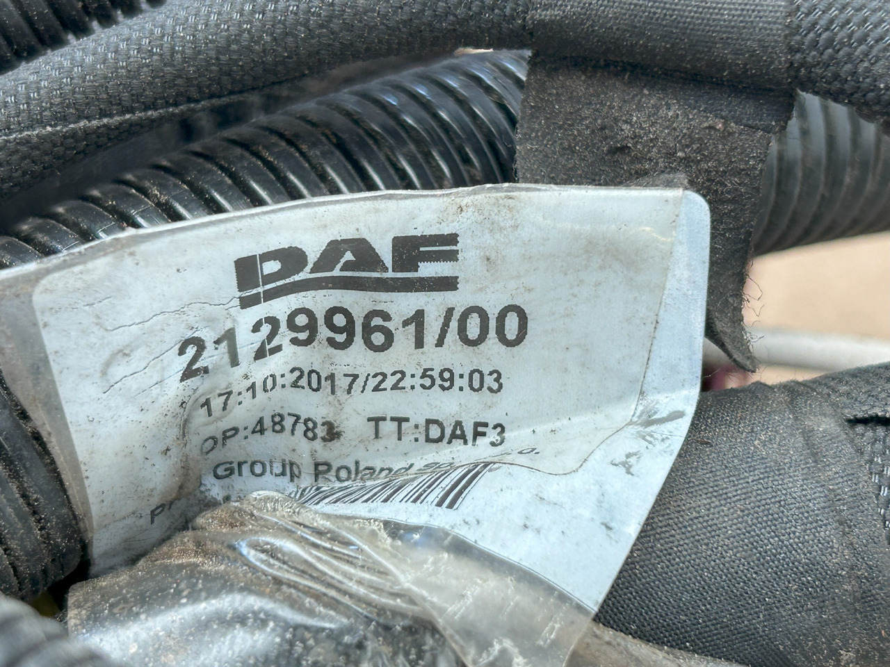 Kábel/ Kábelkorbácso DAF XF 106 TRAILER SOCKET ELECTRICAL HARNESS: 6 kép.