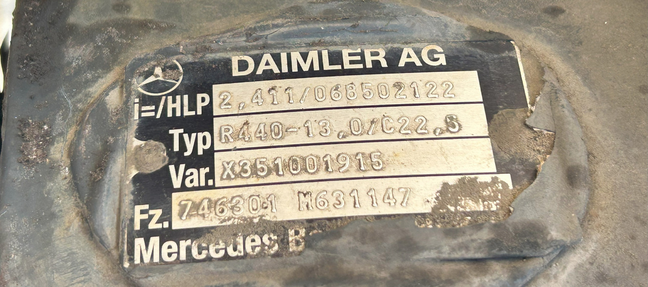 DIFFERENTIAL AXLE INSERT R440-13,0 2,411 ACTROS MP4 - Differenciálmű - Teherautó: 3 kép. DIFFERENTIAL AXLE INSERT R440-13,0 2,411 ACTROS MP4 - Differenciálmű - Teherautó: 3 kép.