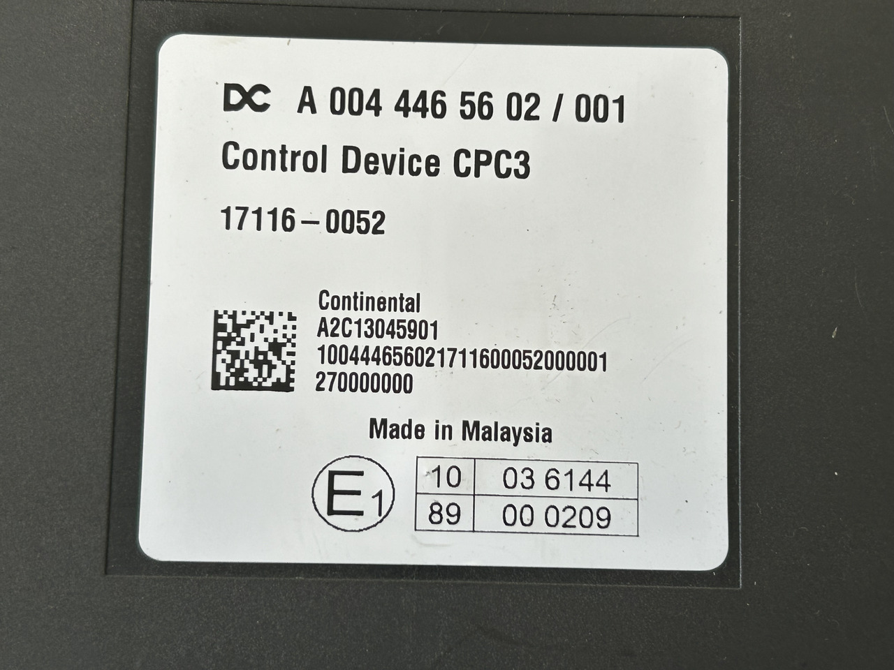 MERCEDES ACTROS MP4 CPC3 - ECU: 3 kép. MERCEDES ACTROS MP4 CPC3 - ECU: 3 kép.