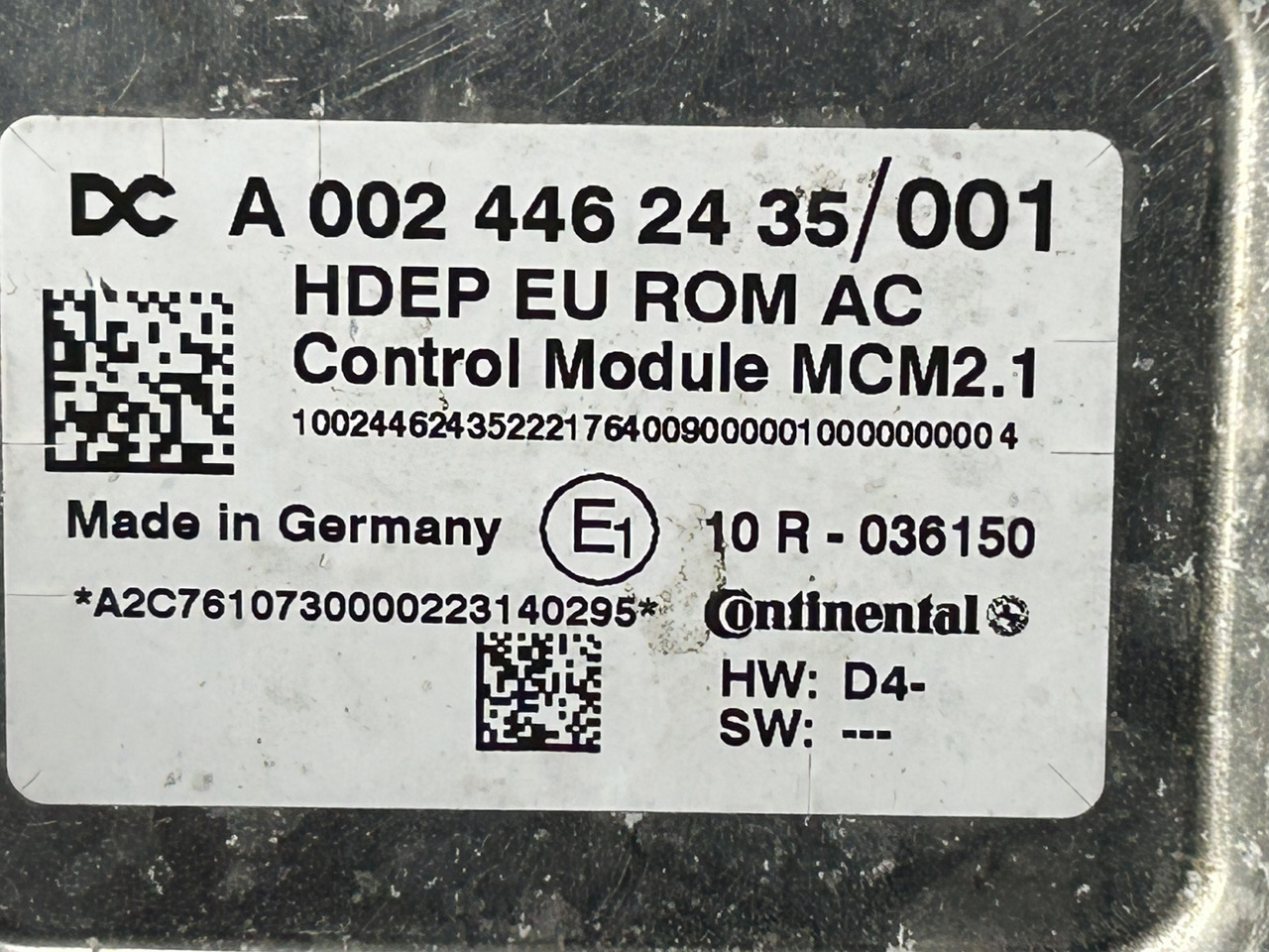 MERCEDES MCM 2.1 ACTROS MP4 OM 470 - ECU - Teherautó: 3 kép. MERCEDES MCM 2.1 ACTROS MP4 OM 470 - ECU - Teherautó: 3 kép.