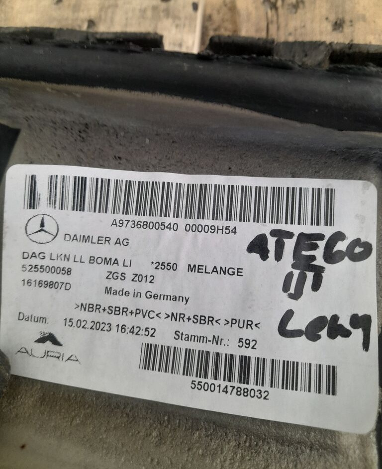 WYKŁADZINA KABINY L Mercedes-Benz ATEGO A9736800540 - Fülke és belső tér - Teherautó: 3 kép. WYKŁADZINA KABINY L Mercedes-Benz ATEGO A9736800540 - Fülke és belső tér - Teherautó: 3 kép.